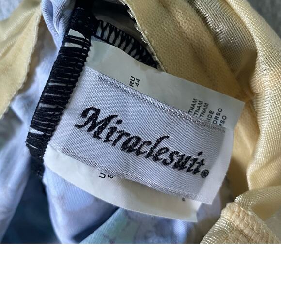 Miraclesuit Tankini Top 8 Tiered Swim Bathing Paisley Floral Beachy Swim Ruffle - Picture 3 of 9